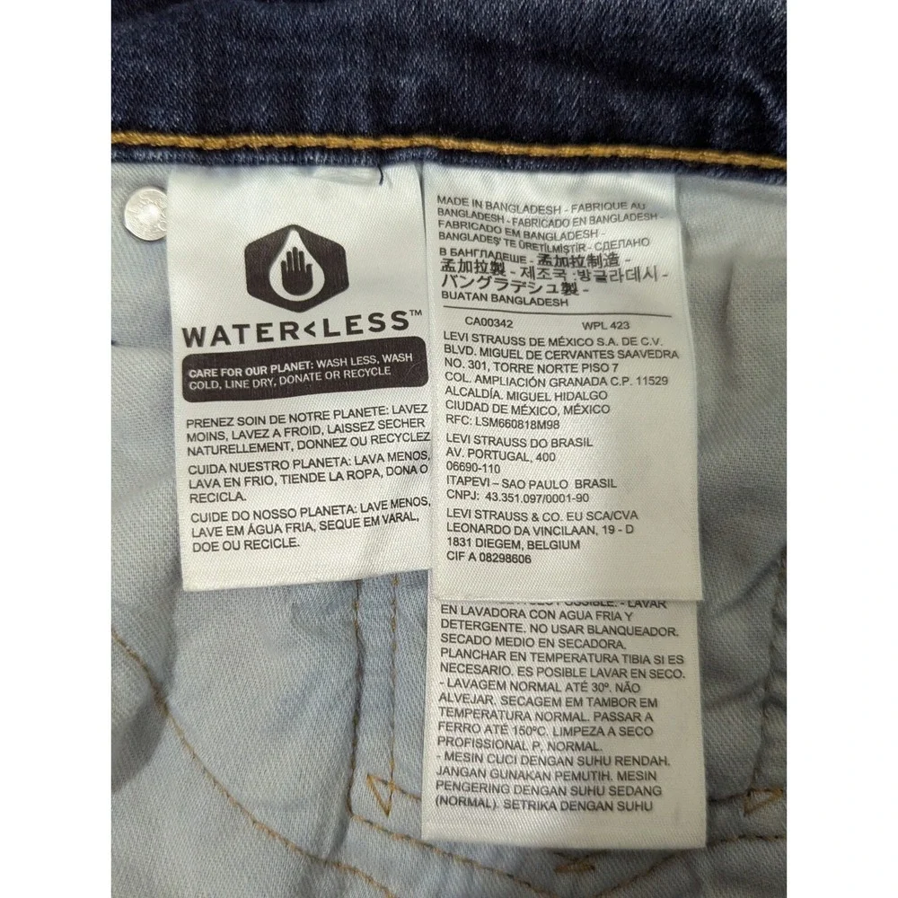 Levi's 511‎ Jeans Men's 32x30 (Tag 32x34) Blue Cropped to 30' length